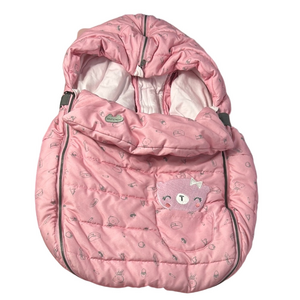 Souris Mini Cute Pink Baby Bunting with Bear Design